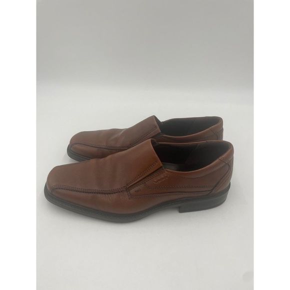 Ecco Other - Ecco Men’s Brown Leather Slip On Dress Shoes Size 10